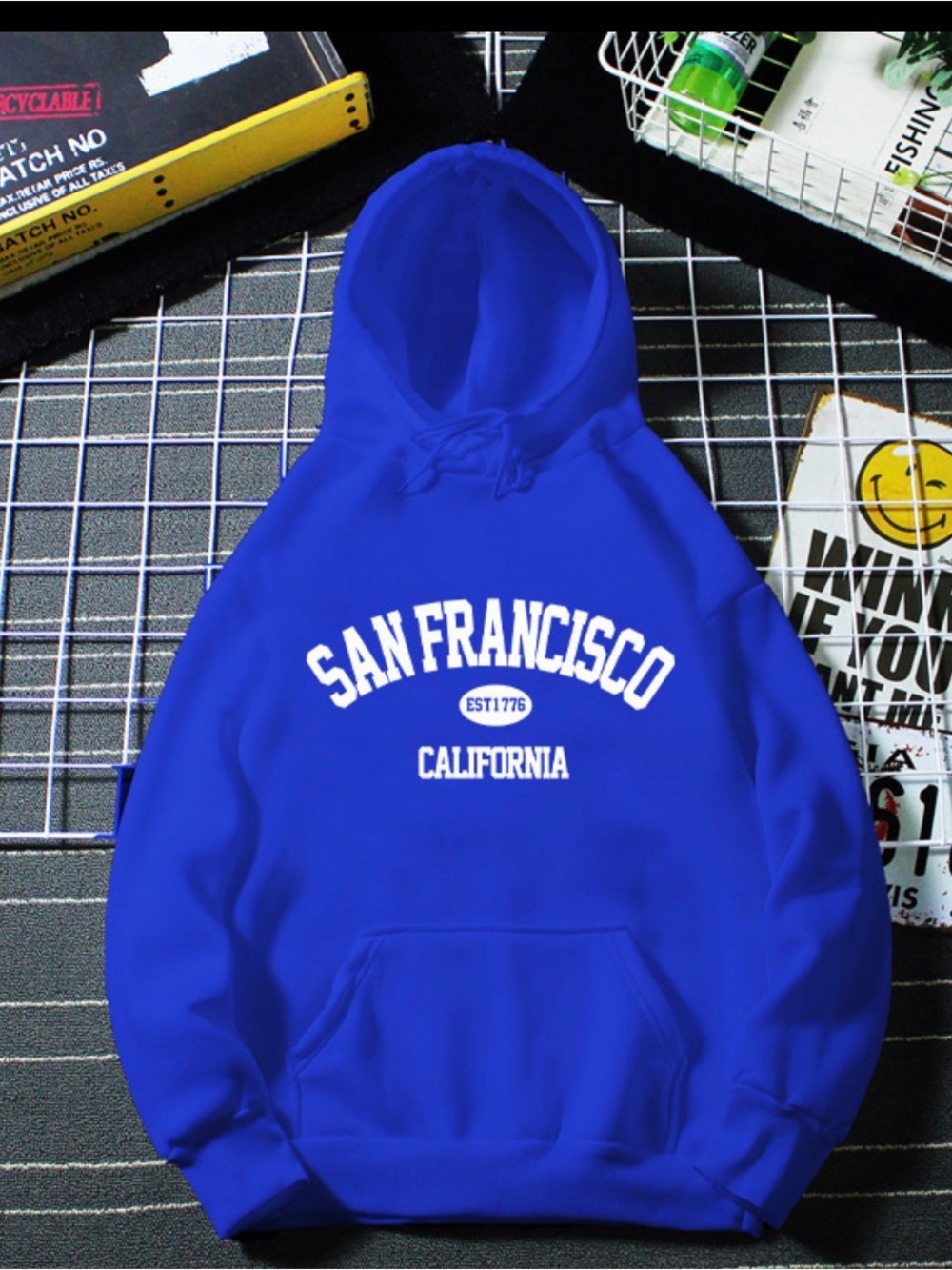 San Francisco California Blue Hoodie Sweatshirt - Unbranded